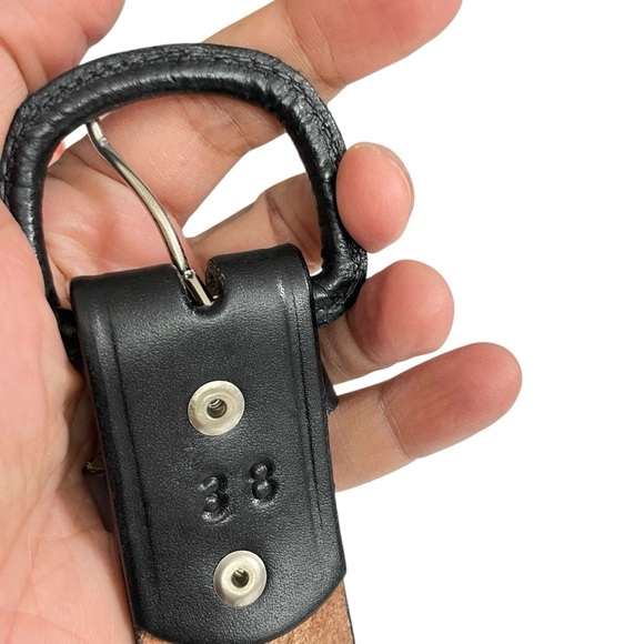 Vtg Mens Belt Black Leather
38 Handcrafted Mexico
Cowboy Rodeo Western 1.5" - Picture 8 of 16